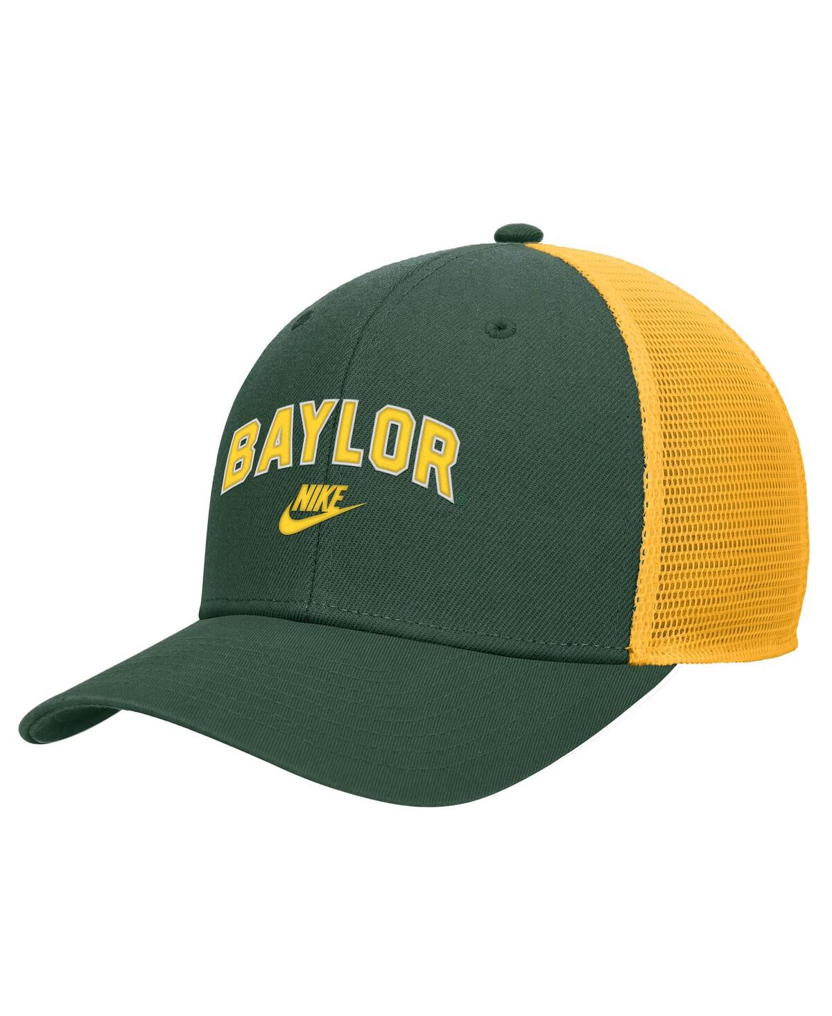 Nike Men's Green Baylor Bears Vintage Arch Rise Performance Trucker Adjustable Hat In Green