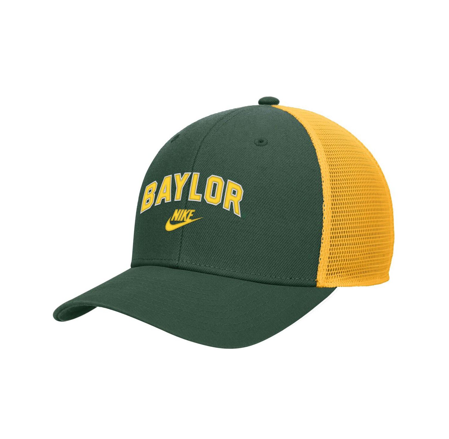 Men's Green Baylor Bears Vintage Arch Rise Performance Trucker Adjustable Hat