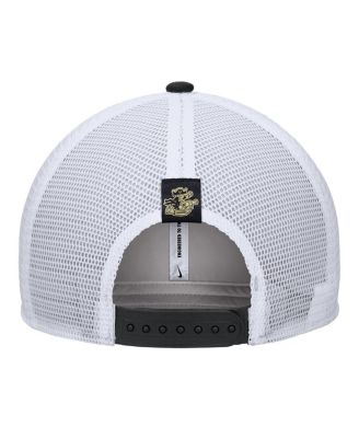 Men's Black Vanderbilt Commodores Vintage Arch Rise Performance Trucker Adjustable Hat