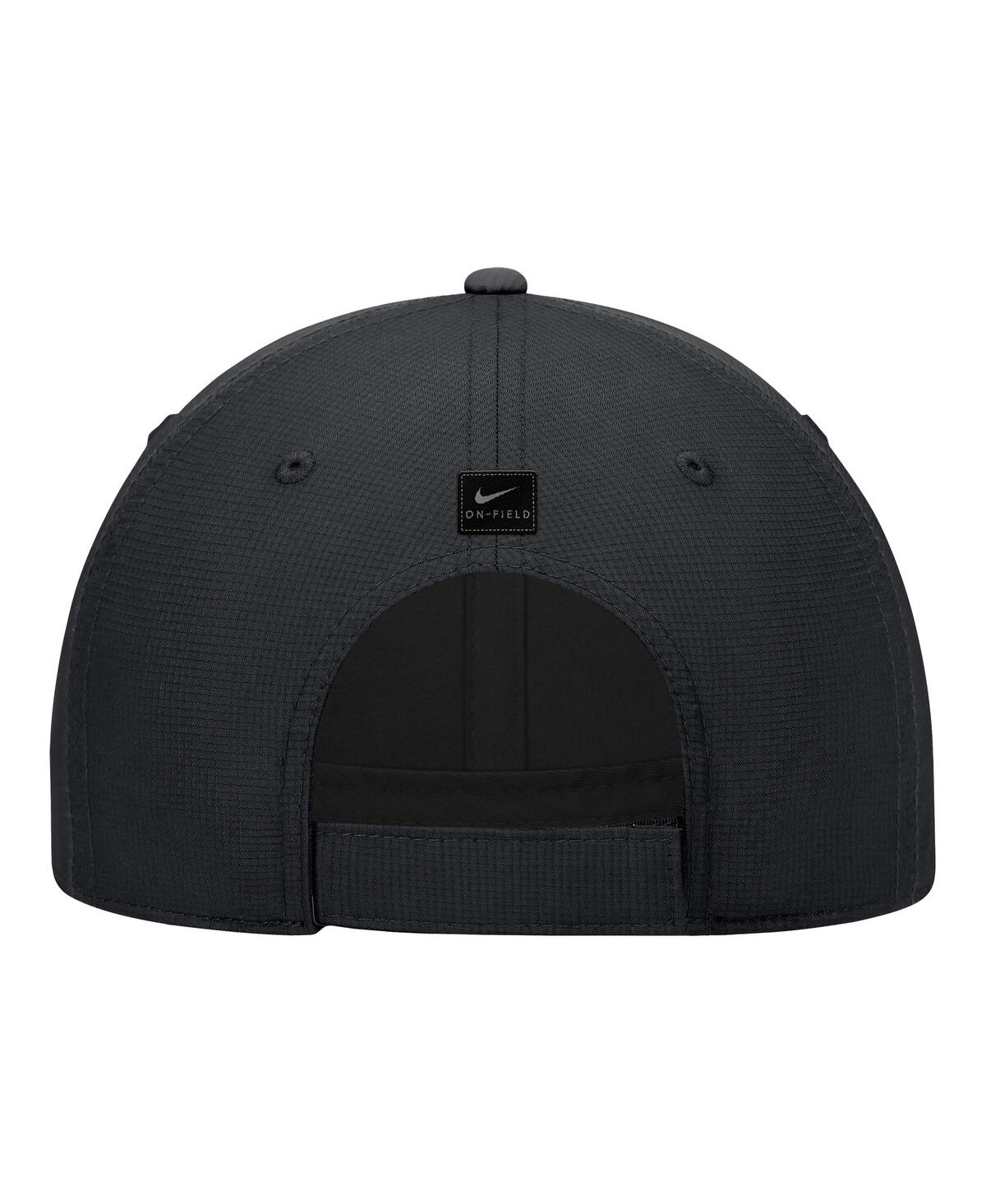 Nike Men's Black Team Usa On-field Club Ripstop Dri-fit Adjustable Hat In Black