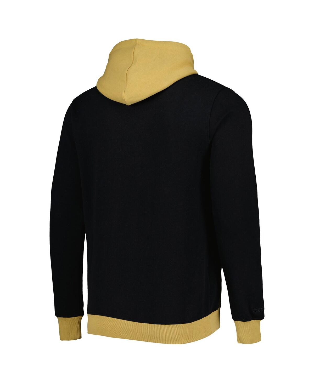 Mitchell & Ness Men's Black New Orleans Saints Big Face 5.0 Pullover Hoodie In Black