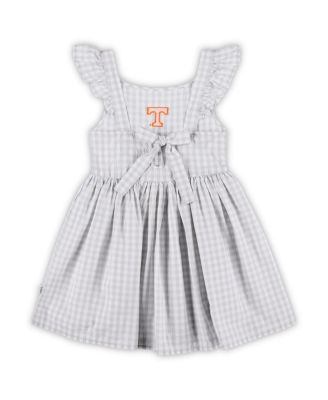 Girls Toddler White Tennessee Volunteers Constance Gingham Dress