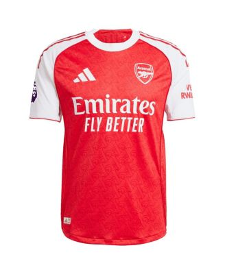 Men's William Saliba Red Arsenal 2025/26 Home Authentic Player Jersey