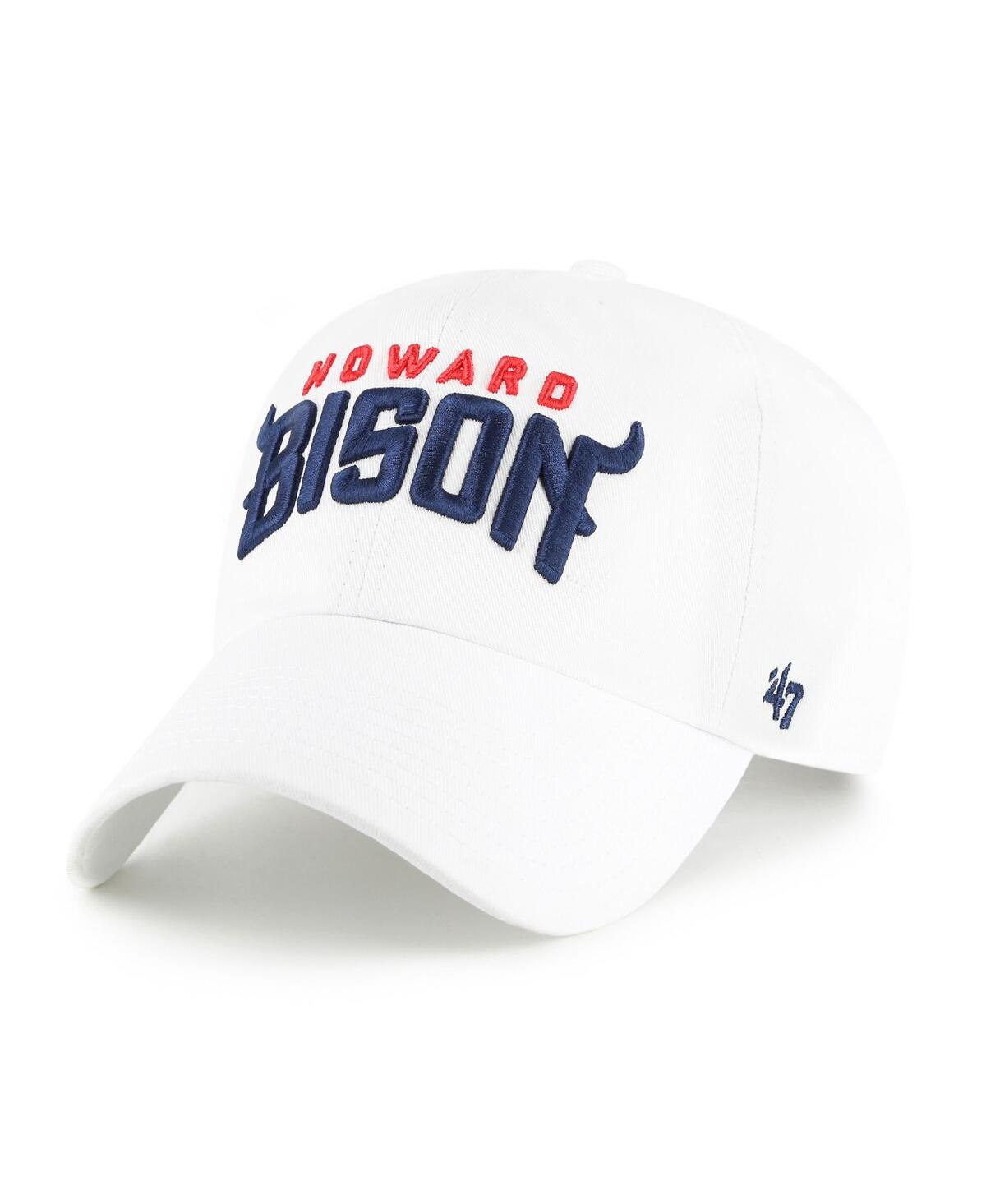 47 Brand Men's White Howard Bison Clean Up Adjustable Hat In White