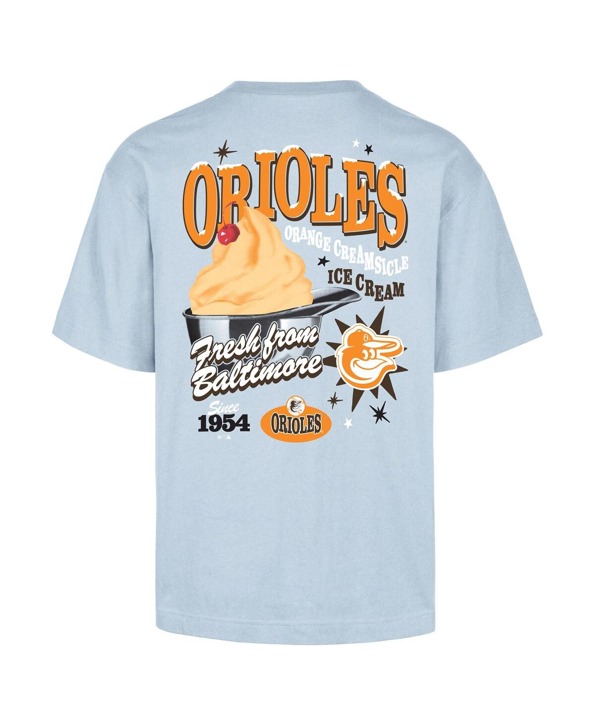 47 Brand Men's Light Blue Baltimore Orioles Ice Cream Parlor Foundation T-shirt In Blue