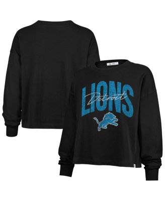 '47 Brand - Women's Black Detroit Lions Muse Sydney Long Sleeve T-Shirt