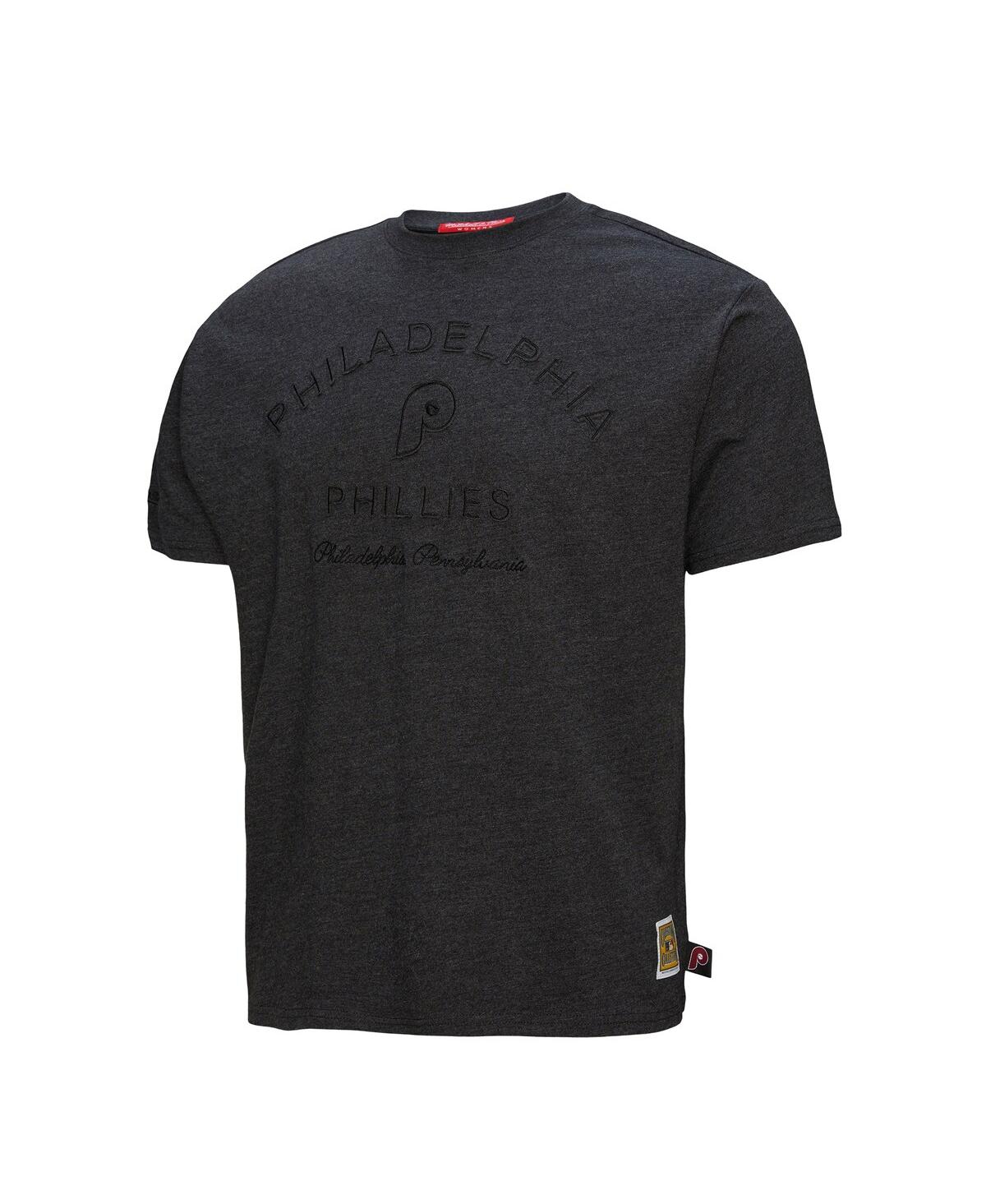 Mitchell & Ness Women's Black Philadelphia Phillies Boyfriend T-shirt In Black