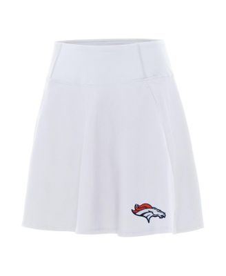 Women's White Denver Broncos Chip Skort
