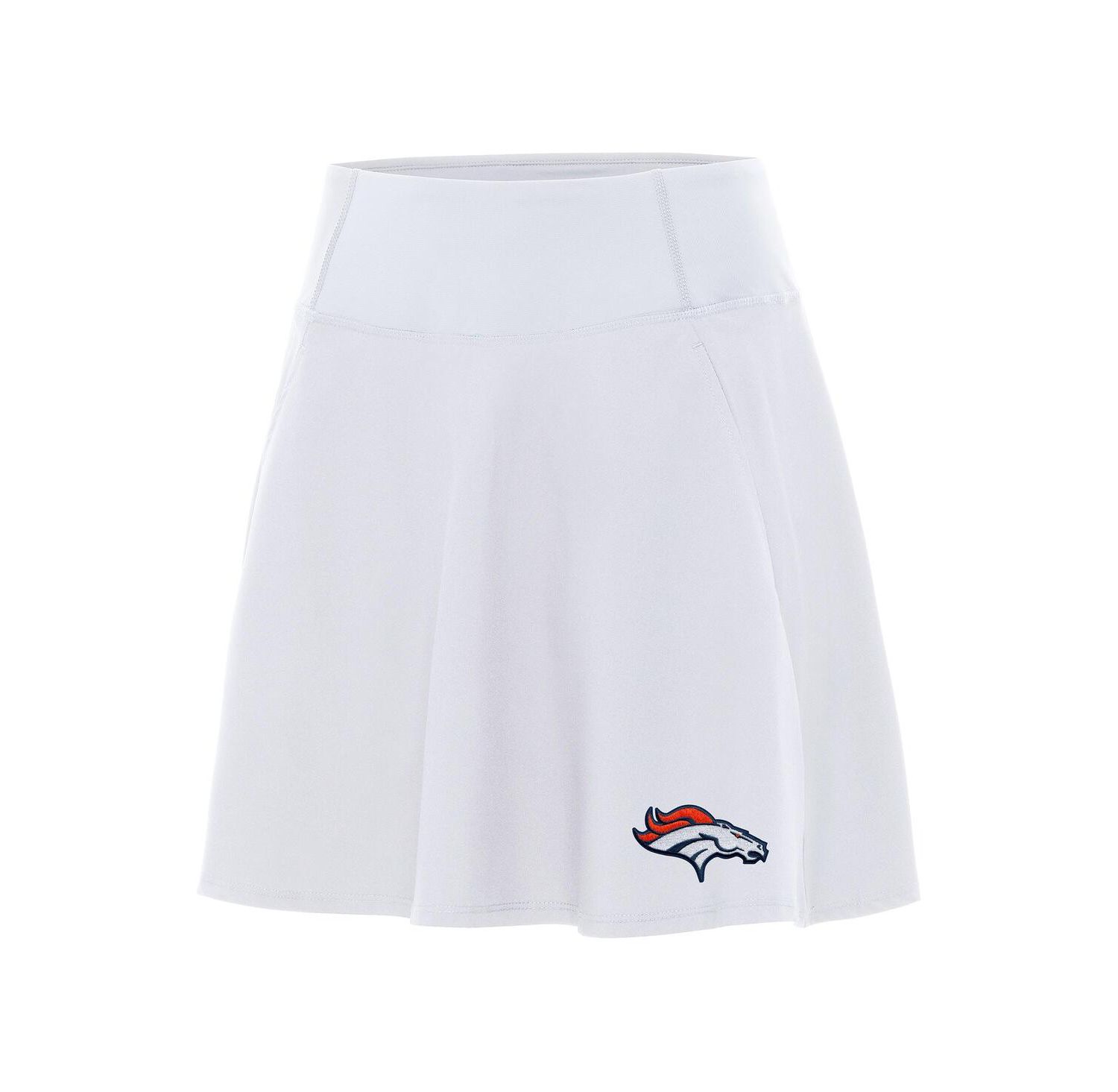 Women's White Denver Broncos Chip Skort