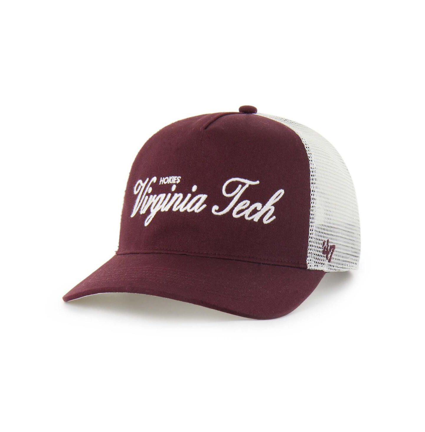 Кепка '47 Brand Maroon Virginia Tech Hokies Contemporary Basics Foundation Trucker Hitch Adjustable Hat — фото 3