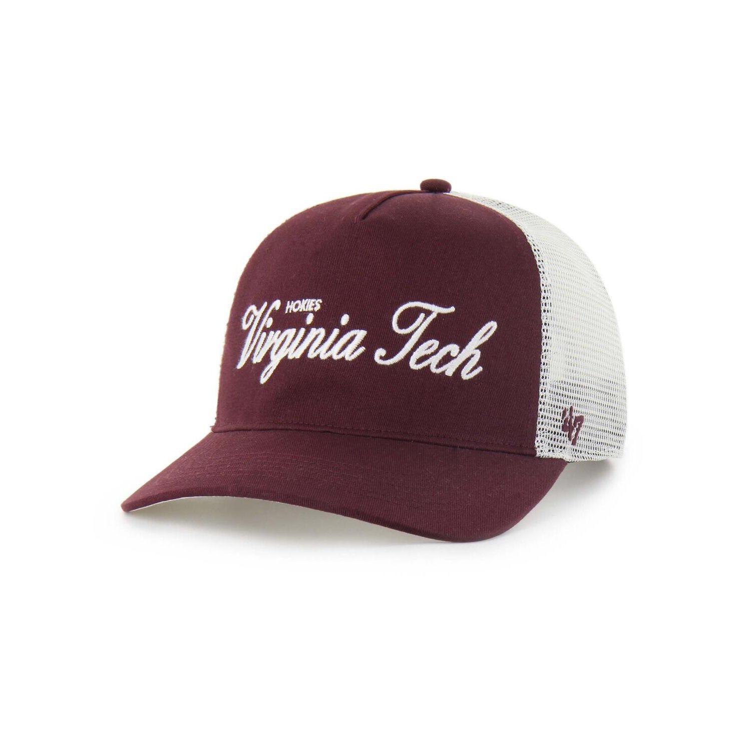 Men's and Women's Maroon Virginia Tech Hokies Contemporary Basics Foundation Trucker Hitch Adjustable Hat