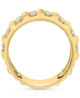 EFFY&reg; Diamond Multi Column Wide Width Statement Ring (7/8 ct. t.w.) in 14k Gold