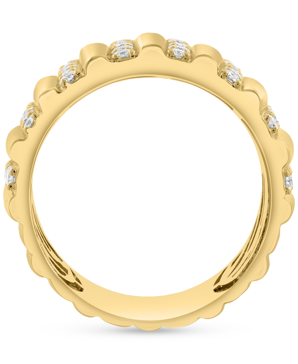 Effy Collection Effy Diamond Multi Column Wide Width Statement Ring (7/8 Ct. T.w.) In 14k Gold In Gold