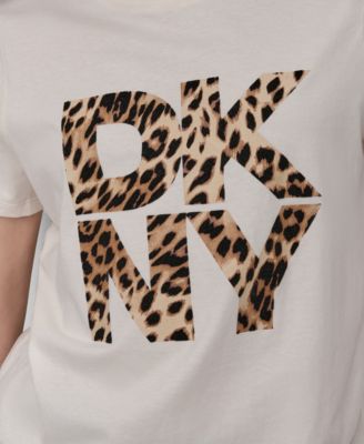 Women's Stacked Animal Print Crew Neck T-shirt