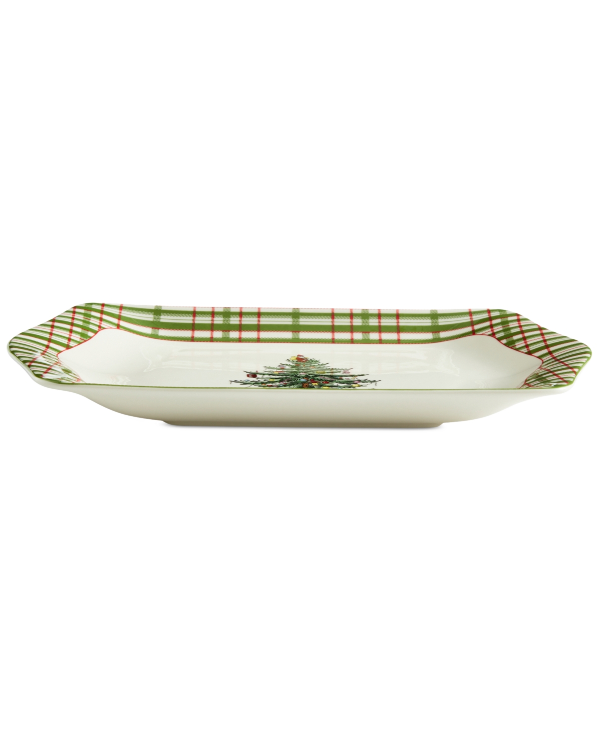 Spode Christmas Tree 2025 Annual Dessert Tray In Green