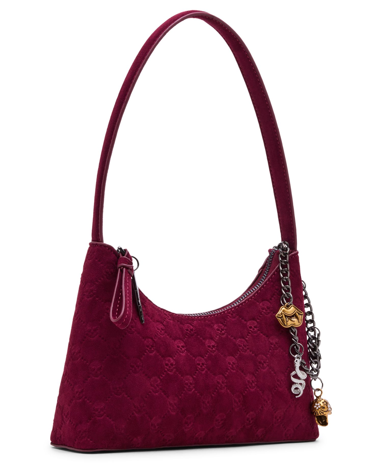 Headliner Deboss Small Zipper Shoulder Handbag