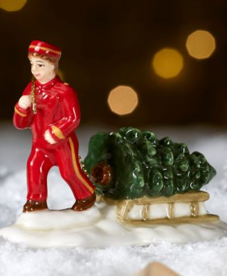 Christmas Tree Village Bell Hop Figurine