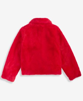 Girls' 4-8 Spread Collar Long-Sleeve Jacket