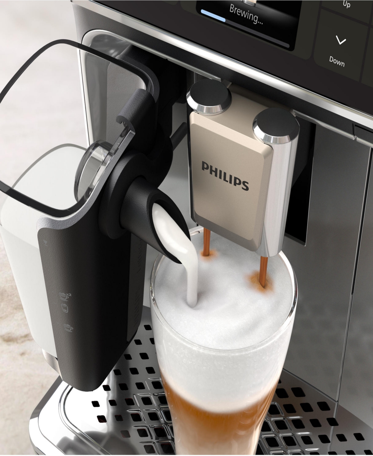 Philips 5500 Fully Automatic Espresso Machine With Lattego Milk Frother In Black