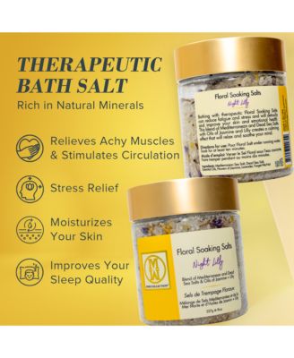 Floral Soaking Bath Salts Night Lily 8oz