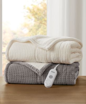 Heated Waffle to Sherpa Throw, 50" x 60"