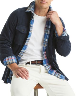 Men's Polar Fleece Button-Up Shirt
