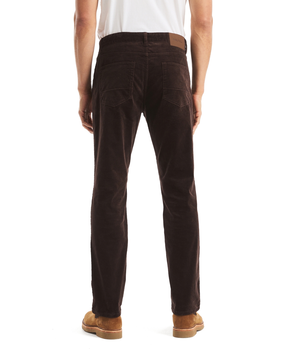 Nautica Men's Straight Fit Corduroy Pants In Brown