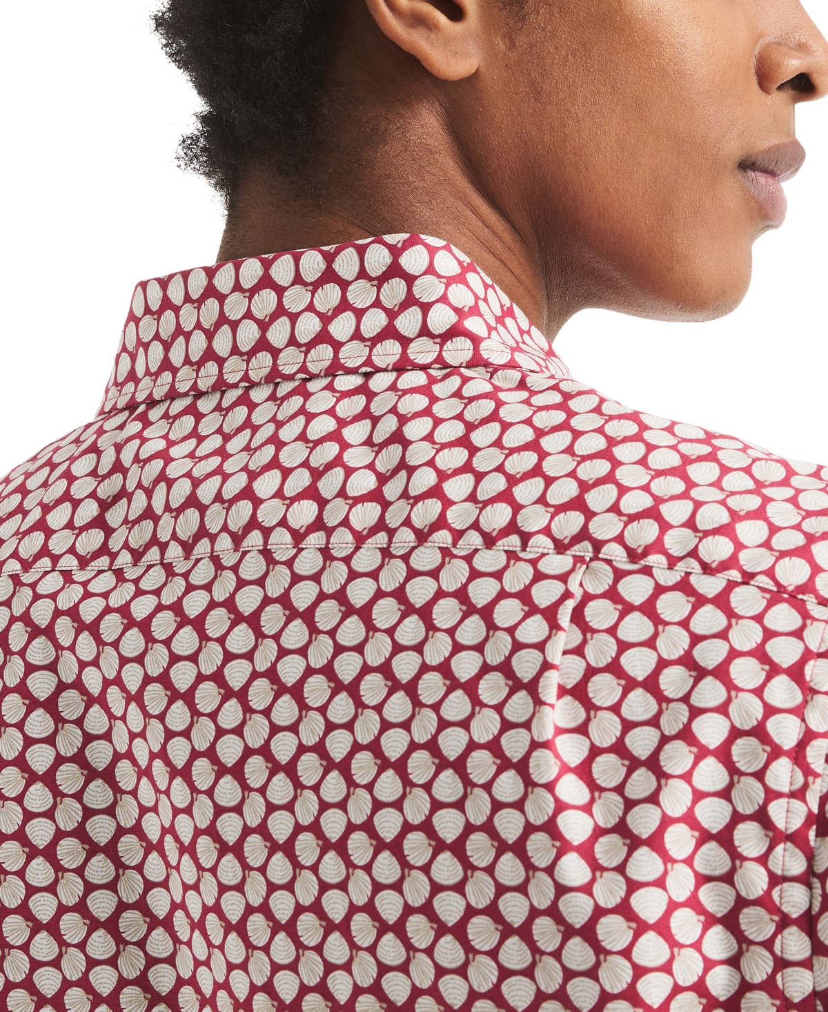 Nautica Mens Printed Short-sleeve Shirt In Pink