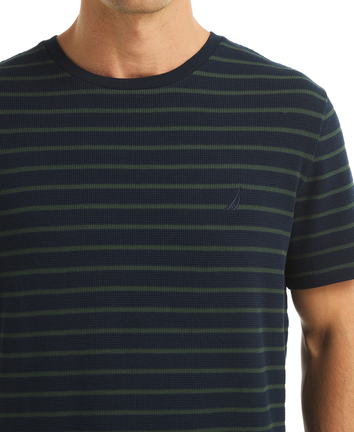 Nautica Men's Navigator Striped Crewneck T-Shirt