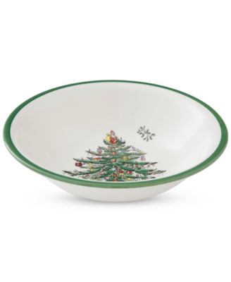 Christmas Tree Large Cereal Bowls, Set of 4
