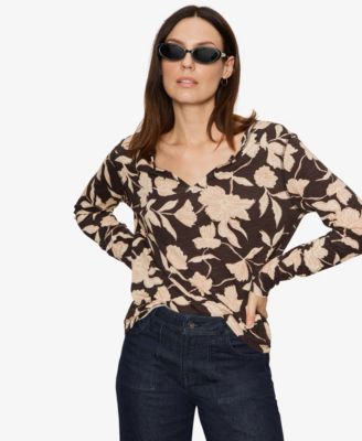 Women's Printed Long-Sleeve T-Shirt