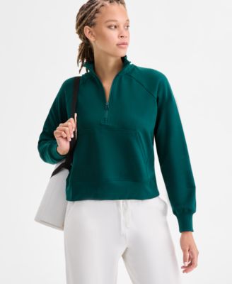 Women's Fleece Quarter-Zip Sweatshirt, Macy's Exclusive