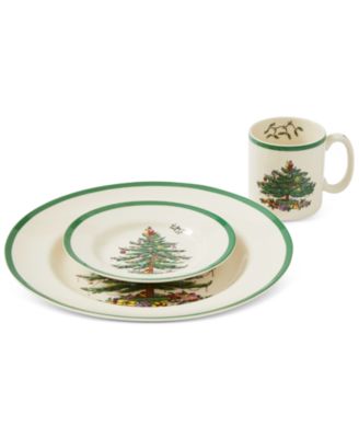 Christmas Tree 12 Pc. Dinnerware Set, Service for 4