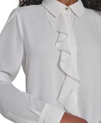 Petite Long Sleeve Blouse