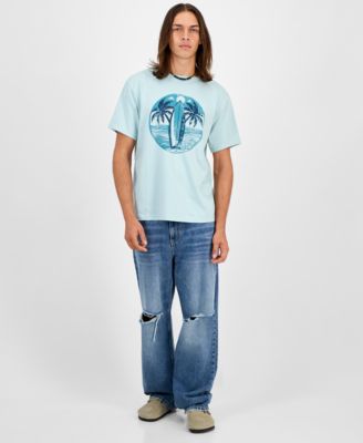 Men's Short-Sleeve Cotton Beach Graphic T-Shirt, Macy's Exclusive 