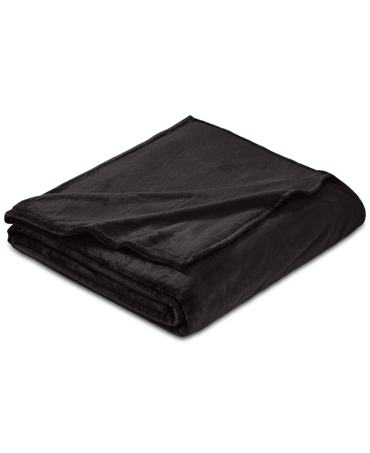 Chalet Decor Velvety Soft Plush Blanket, King In Black