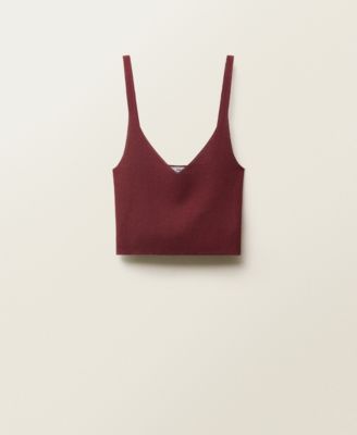Women's Fine-Knit Crop Top