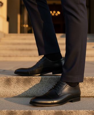 Baker Street Hands-Free Slip On Technology Leather Captoe Dress Oxfords