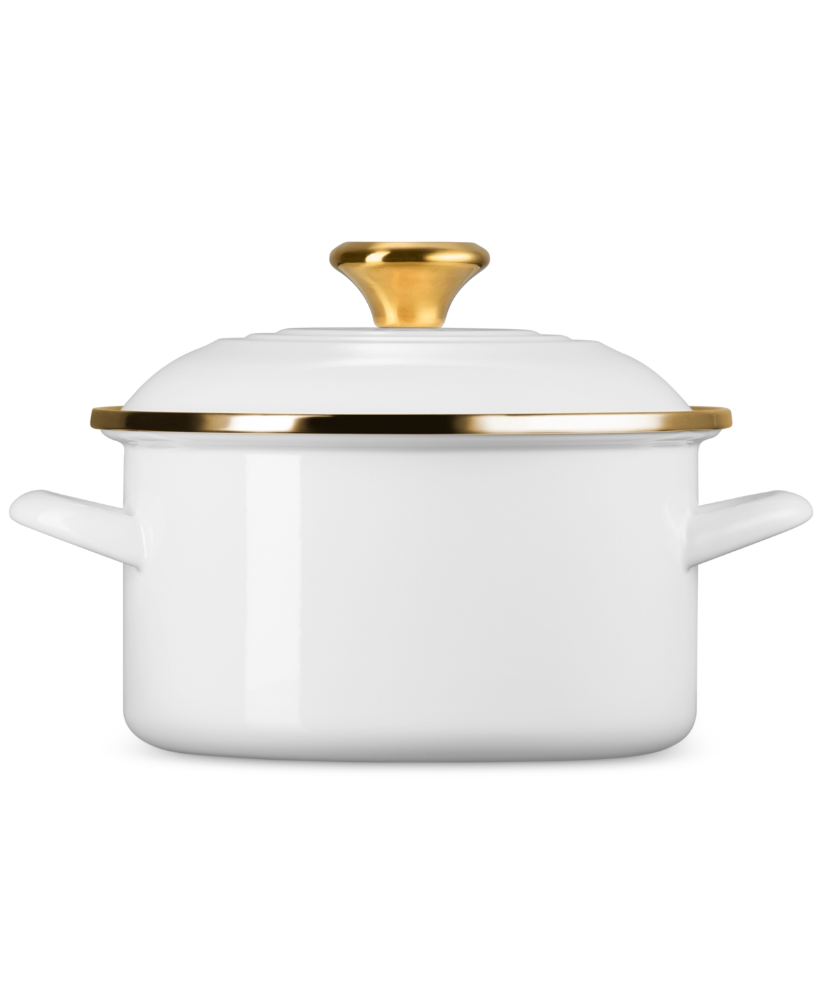 Le Creuset The Traditional Enameled Stainless Steel Petite Stockpot In White