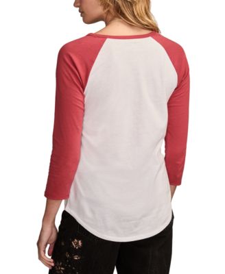 Women's Grateful Dead Rose Raglan Crewneck T-Shirt
