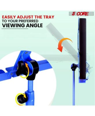 Music Stand Adjustable Desktop Book Stands Portable Sheet Holder All Metal Foldable Bookstand - MUS FLD 4S BLU WLGT