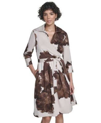 Women's V-Neck Shirt Dress