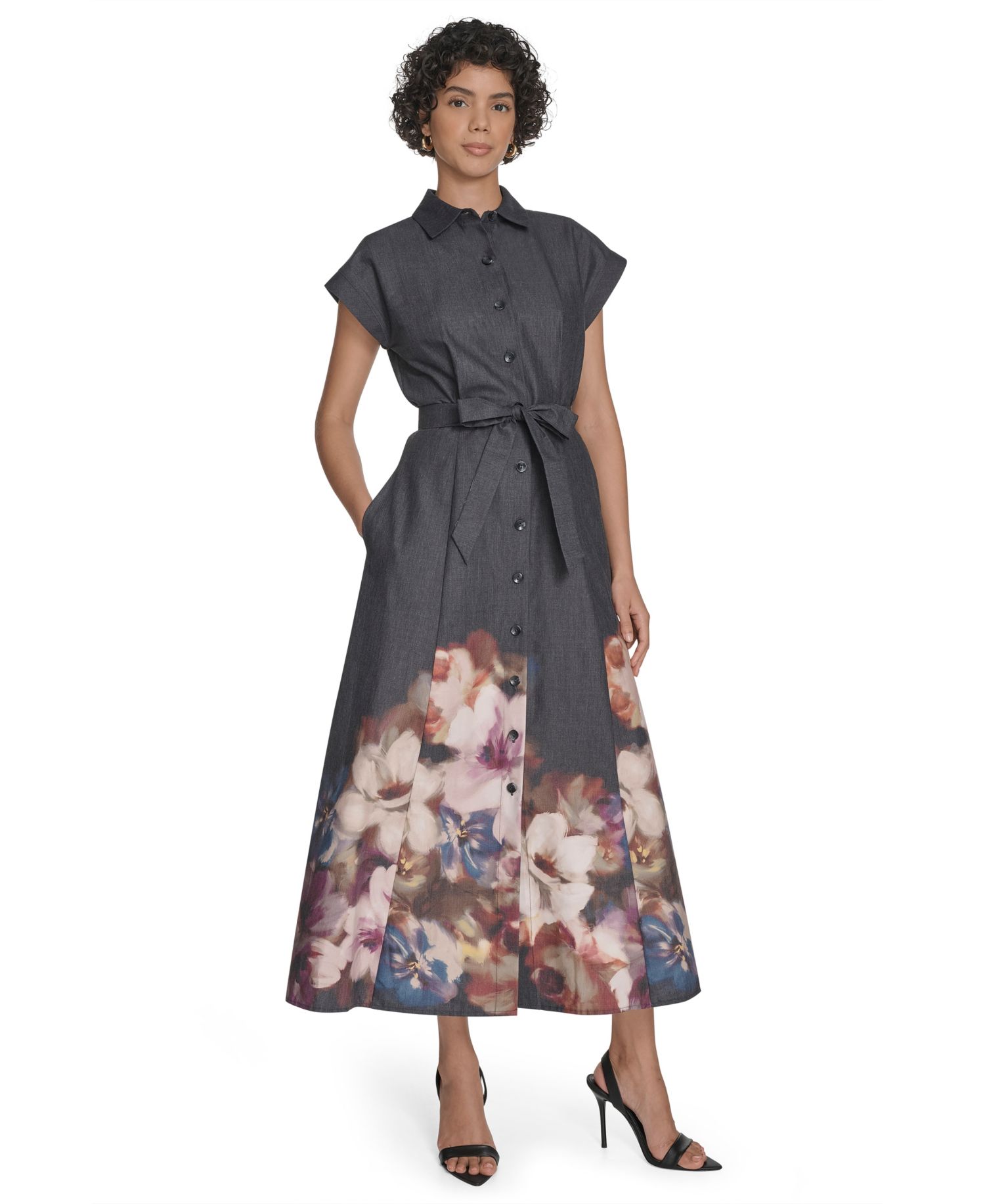 Women's Placement Print Midi Dress