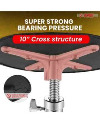 Drum Throne 4" Padded Guitar Stool Drummer Chair Adjustable Musician Seat - DS CH YLW SDL HD