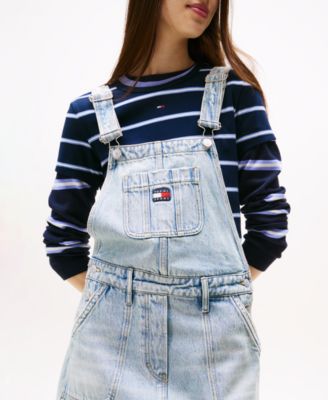 Women's Cotton Denim Dungaree Dress