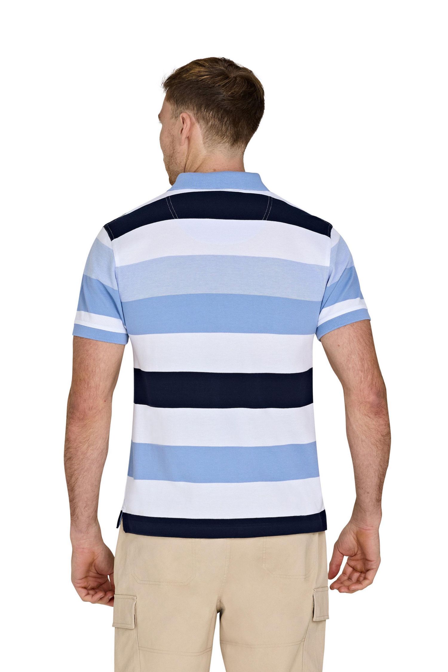 Men's Birdseye Hoop Pique Polo