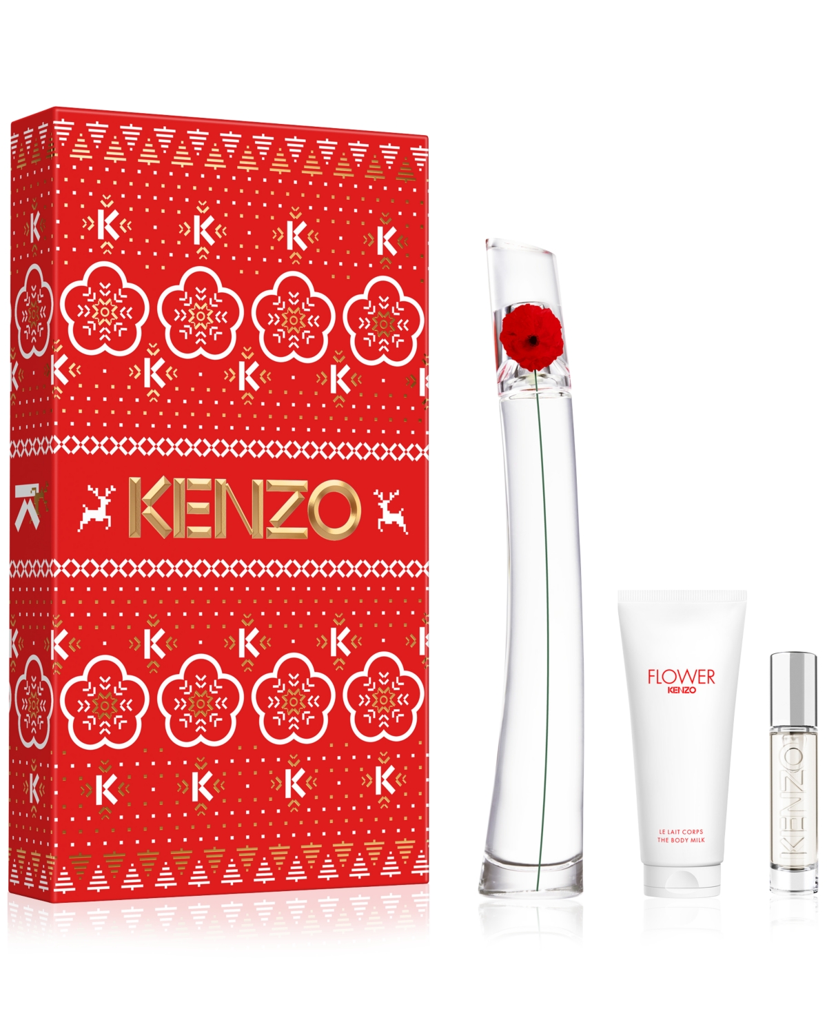 Kenzo 3-pc. Flower By  Eau De Parfum Gift Set In Transparent