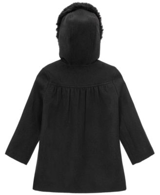 Toddler and Little Girls' Bow Pocket Dress Coat