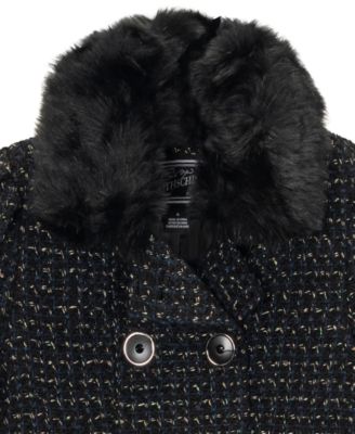 Toddler and Little Girls' Tweed Princess Dress Coat