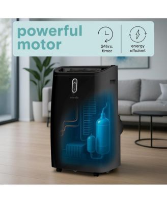 Portable Air Conditioner - 14000 BTU Cooling Capacity (ASHRAE) (Black)